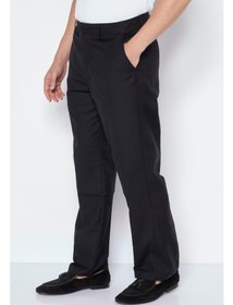 تصویر شلوار رسمی مردانه، مشکی برند xlarge Men Solid Dress Pants, Black