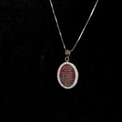 تصویر گردنبند ایت الکرسی نقره | 2.84 گرم (زنجیر ایتالیایی) 