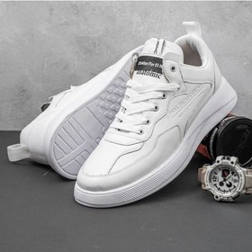 تصویر کفش ونس سفید مردانه و سایز بزرگ مدل بندی (vans)| مدل آناتومیک| سایز 40_47|ضد آب|طبی 