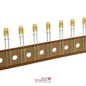 تصویر LED اوال 4mm زرد مات نواری 436 LITEON OVAL 