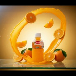 تصویر نوشیدنی پت تیکه نارگیل طعم پرتقال 