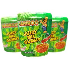 تصویر پاستیل با سس ترش هندوانه هاریبو 102 گرم پاستیل با مایع ترش با طعم هندوانه قوطی هاریبو