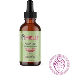 تصویر روغن تقویت کننده پوست سر و موی نعناع و رزماری میله Mielle Rosemary Mint Scalp & Hair Strengthening Oil 