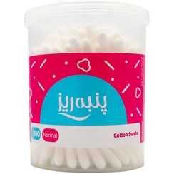 تصویر گوش پاک کن پنبه ریز 100 عددی PANBERIZ COTTON SWABS 100 PCS