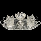 تصویر ظروف ملیله کاری ست پذیرایی چای خوری 13 