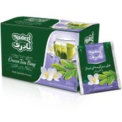 تصویر چای سبز تی بگ ممتاز / با گل یاس 25 عددی نادری 