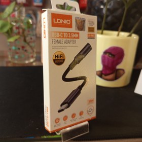 تصویر تبدیل aux به تایپ C jack aux typec