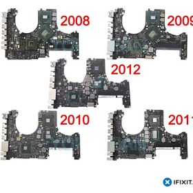 تصویر مادر برد مک بوک پرو ۱۵ اینچ ۲۰۰۸ – ۲۰۱۲ مدل A1286 