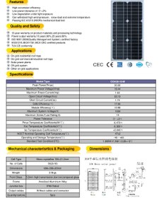 تصویر پنل خورشیدی 30 وات مونوکریستال برند OSDA-isola 