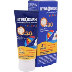 تصویر کرم ضد آفتاب بی رنگ هیدرودرم با SPF30 مناسب کودک حجم 50 میلی لیتر 