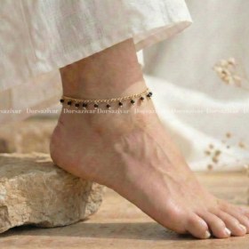 تصویر پابند نگین مشکی 