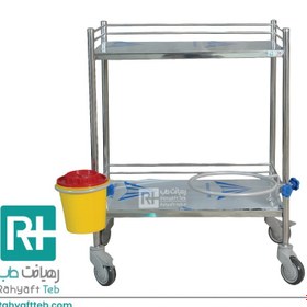 تصویر ترالی دو طبقه تمام استیل All steel double deck trolley