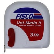 تصویر متر فیسکو (Ficko) مدل Uni-Matic 2 طول 3 متر سفید متر فیسکو