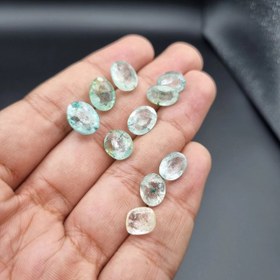 تصویر پک ۱۰ عدد توپاز سبز 