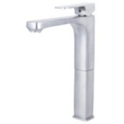 تصویر شیر روشویی پایه بلند گارنت راسان - کروم مات RASSAN GARNET TALL BASIN MIXER