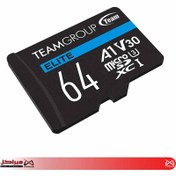 تصویر کارت حافظه تیم گروپ microSDXC V30-I U3-A1 با ظرفیت 64 گیگابایت TEAMGROUP microSDXC A1-I U3/V30 64GB