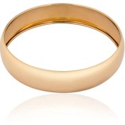 تصویر النگو طلا آیینه ای 15 میلیمتر براق 