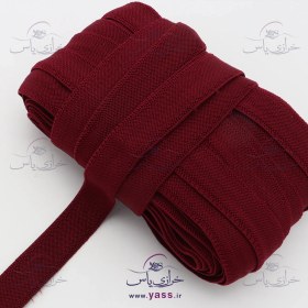 تصویر کش ساسبند ضخیم زرشکی 2 سانت (توپ 20 یاردی) 