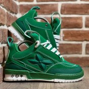 تصویر کتانی مردانه لویی ویتون مدل ونس چرم مشکی 