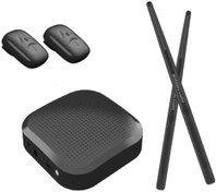 تصویر درام مجازی بلوتوثی – تجربه نواختن درام بدون نیاز به ست واقعی! Virtual Air Drum Set, Bluetooth RGB Electric Air Drum Sticks with 8 Sound, 3D Motion Sensing, Portable Rechargeable Drumsticks, for Beginners Kids Adults