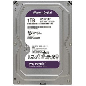 تصویر هارددیسک اینترنال وسترن دیجیتال مدل Purple WD10PURZ ظرفیت 1 ترابایت 