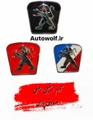 تصویر آرم استیل اصلی صندوق پژو پارس - پرچم فرانسه 