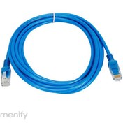 تصویر پچ کورد (کابل شبکه) 1 متری Patch Cord CAT6 Patch Cord cat6 1m