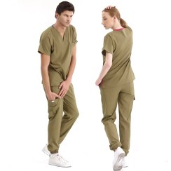 تصویر اسکراب پزشکی خاکی مدل جاگر دکتر گریز دمپا کشی 