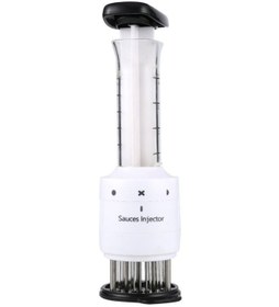 تصویر سرنگ گوشت سفید ۲۳.۵x۹.۵ سانتی‌متر برند generic Meat Injector White 23.5x9.5cm