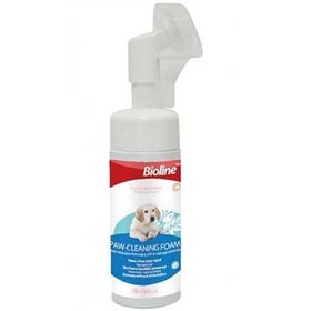 تصویر فوم مخصوص پنجه سگ بایولاین با خاصیت آنتی باکتریال 150 میلی Bioline Paw Cleaning Foam 150ml