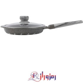 تصویر تابه تک دسته گرانیتی لایف اسمایل مدل FLCM4F سایز 24 Life Smile FLCM4F 24 Non stick Frying Pan