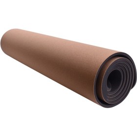 تصویر تشک یوگا گلدن استار چوب پنبه ای 2025 