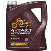 تصویر روغن موتور سیکلت مانول مدل 10w-40 حجم ۴ لیتری Mannol motorcycle oil model 10w-40 4 liter