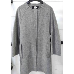 تصویر پالتو فوتر کوبیده طوسی کمرنگ 0088/مناسب سایز L/وارداتی 
