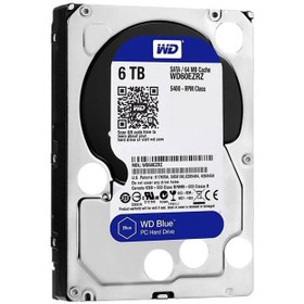 تصویر هارد دیسک اینترنال وسترن دیجیتال آبی Blue ظرفیت 6 ترابایت Western Digital Blue Internal Hard Drive 6TB