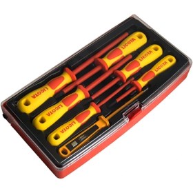 تصویر پیچ گوشتی عایق برق 1000 ولتی لیکوتا مدل ASD-900k1 LICOTA 7PCS VDE INSULATED SCREWDRIVER SET ASD-900K1