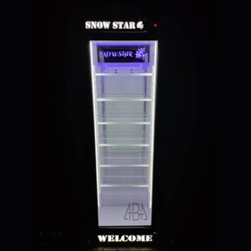 تصویر یخچال ایستاده ویترینی فروشگاهی تک درب ۶۰ سانتی مدل Snow Star 