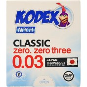 تصویر کاندوم کلاسیک 0.03 ناچ کدکس 3 تایی Nach Kodex Classic 0.03 Condom 3T