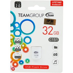 تصویر فلش مموری تیم گروپ مدل سی 151 با ظرفیت 32 گیگابایت C151 USB 2.0 Flash Memory 32GB