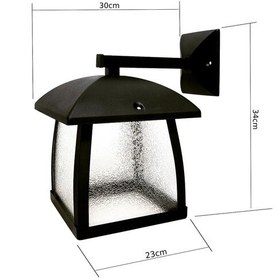 تصویر چراغ باغی چراغ حیاطی مدرن دیواری( فلزی )همراه با سرپیچ سرامیکی-ارسال با باربری و به صورت پسکرایه می باشد 