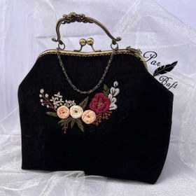 تصویر کیف مجلسی دهانه فلزی 