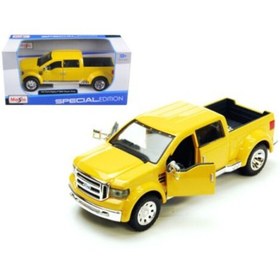 تصویر ماکت ماشین فورد وانت Ford Mighty F-350 Pickup Truck Yellow 1/31 