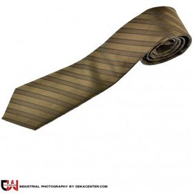 تصویر کراوات طرح دار قهوه ای مدل T816 