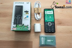 تصویر گوشی موبایل دکمه ای مکسفون وی7 maxfone v7 اورجینال 