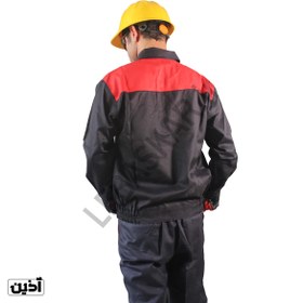 تصویر کاپشن و شلوار کار مردانه مدل اورجینال سرمه ای کجراه - XXL Men's jacket and work trousers, original model, Kajrah navy