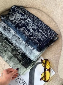 تصویر شال ابریشم - سرمه ای Shall