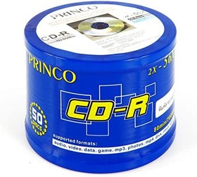 تصویر مجموعه اصلی دیسک دیسک خالی (50 دیسک) ، بسته چاپی چاپی PRINCO CD-R OriginalFromThailand PRINCO، بسته های 1 عدد. 