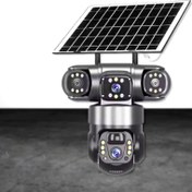 تصویر دوربین امنیتی مدل TZ3 سه لنز خورشیدی نرم افزار اوکم