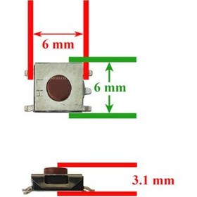 تصویر دکمه لپ تاپ SMD 6x6x3.1 