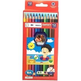 تصویر مداد رنگی 12 رنگ آسیا 